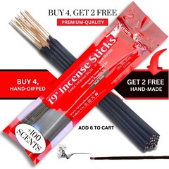 19″ Long Jumbo Premium Incense Sticks 30 Per Pack Hand Dipped 19 inch Scented