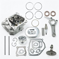 Camshaft Gasket Kit For Honda GX160 5.5HP Cylinder Head Connecting Rod Piston