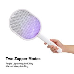Handheld USB Rechargeable Mosquito Fly Swatter Zapper Killer Bug Insect Racket