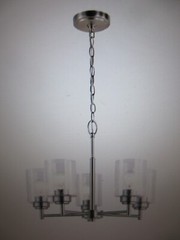 Kichler Winslow 19.75 in. 5-Light Brushed Nickel Contemporary Shaded Chandelier
