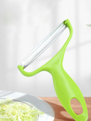 1pc Stainless Steel Vegetable Peeler & Slicer – Wide Mouth Kitchen Tool – NEW