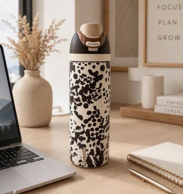 Owala thermos flask trend – FreeSip Cowgirl Core Cow Western 24oz Water Bottle