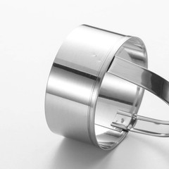 3 Pieces Round Biscuit Cutter with Handle – Stainless Steel Round Circle Doughnu