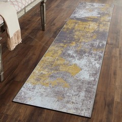 Rugshop Carpet Runners for Hallways Modern Distressed Abstract Non Slip Rugs 2×7