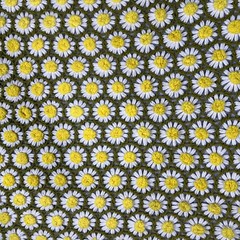 Vintage Crochet Daisy Afghan Blanket White Yellow Green Floral Throw 56×46