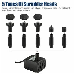 Solar Power Fountain Submersible Floating Water Pump Bird Bath Pond Garden Pool