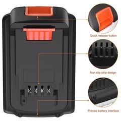 2 Pack 20V MAX 3.0Ah Battery and Charger Combo for BLACK+DECKER 20V Batteries
