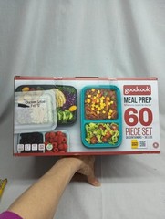 Good cook 60 Pc Set Meal Prep 30 Containers Get Healthy Pack Lunch After School