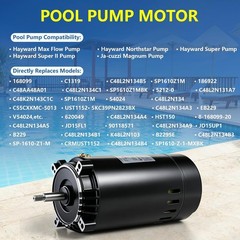 UST1152 Pool Pump Motor 1.5 HP Swimming Pool Pump Motor Replacement for Hayward