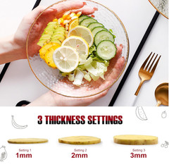 Mandoline Slicer with Hand-Held, Vegetable Slicer with Food Holder， Adjustable S