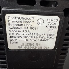 Chef’s Choice 310 Diamond Hone Knife Sharpener 2 Stages White Kitchen