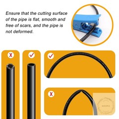 Air Line Tubing Kit,1/4″ Air Hose,1/4″ (6.35MM) OD 32.8FT Polyurethane PU Air