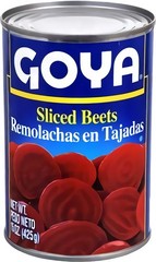 Goya Foods Sliced Beets, 15 oz, Pack of 6