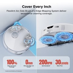 Roborock Qrevo Curv Vacuum&Mop,18500Pa,Zero-Tangling,FlexiArm Tech – Refurbished