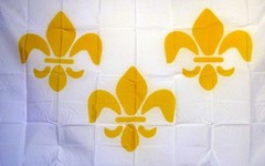 FRANCE FLEUR DE LIS 3 WHITE 3’X5′ POLY FLAG