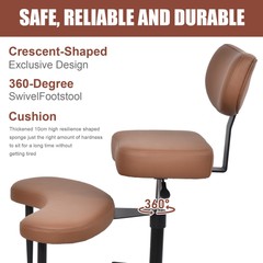 Meditation Chair, ADHD Chair, Cross Legged Office Chair With Wheels New-