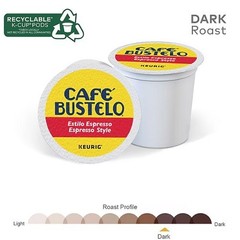 Café Bustelo Espresso Style Dark Roast Coffee, 96 Keurig K-Cup Pods