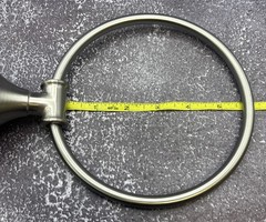Towel Ring ~ Nickel Silver Color ~ No Screws