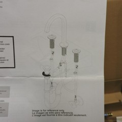 BRIZO Kintsu Wide Spread Lav Faucet Angled Spout 65307LF-BNXLHP plus Handles!