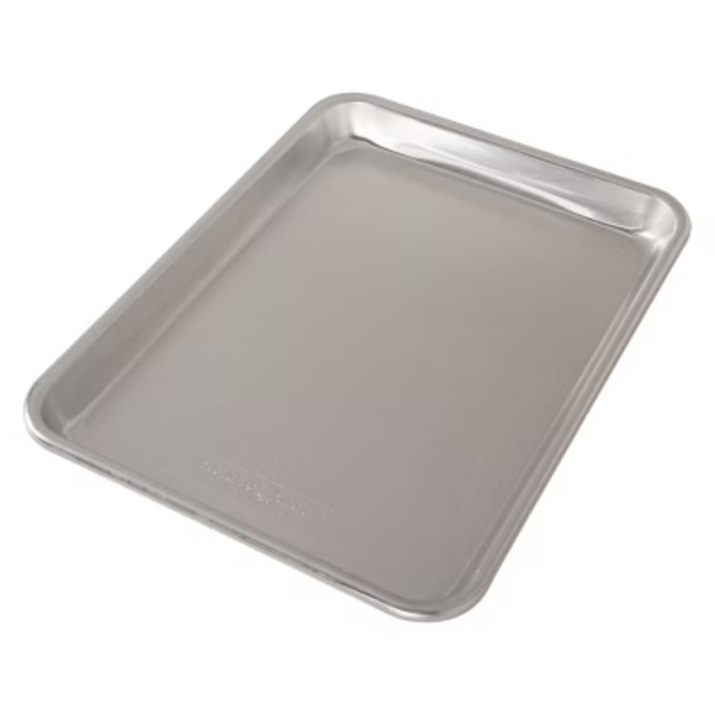 Quarter Sheet Pan: Aluminum, 13″x9.6″, Hand Wash, Oven-Safe
