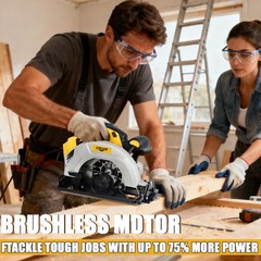 7-1/4″ Cordless circular saw compatible FOR DEWALT 20V MAX battery(NO battery )