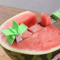 Watermelon Slicer Cutter Stainless Steel Windmill Watermelon Cutter Knife