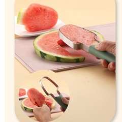 Stainless Steel Watermelon Slicer, 2026 3 IN 1 Watermelon Cutter Knife Server