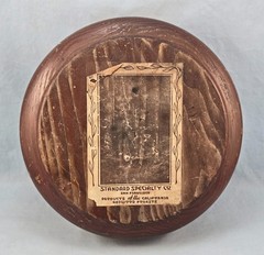 California Redwood Nut Cracker Bowl Standard Specialty Co. w/Cracking Tool