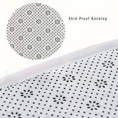 Embossed Bathroom Bath Mat Non Slip Absorbent Thick Sponge Rug 50x80cm Gray