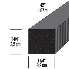 02006 1-1/4 in x 42 in Gray Foam Window Seal Strip – Air Conditioner Window S…