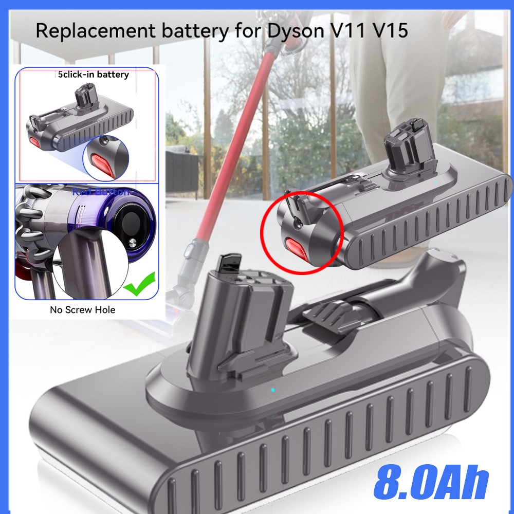 V11 Button Click in Battery For Dyson V11 SV15 SV16 970425-01 Battery
