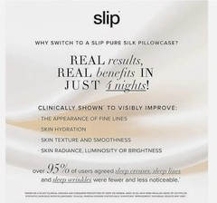 Slip Pure Silk Pillowcase – Queen – White – (20″ x 30″) – BRAND NEW