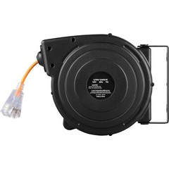 Retractable Extension Cord Reel Power Cord Reel 50FT 14AWG/3C SJTOW