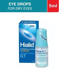 5 X 5ml Japan Santen Hialid 0.1% Sodium Hyaluronate Ophthalmic Solution Eye Drop