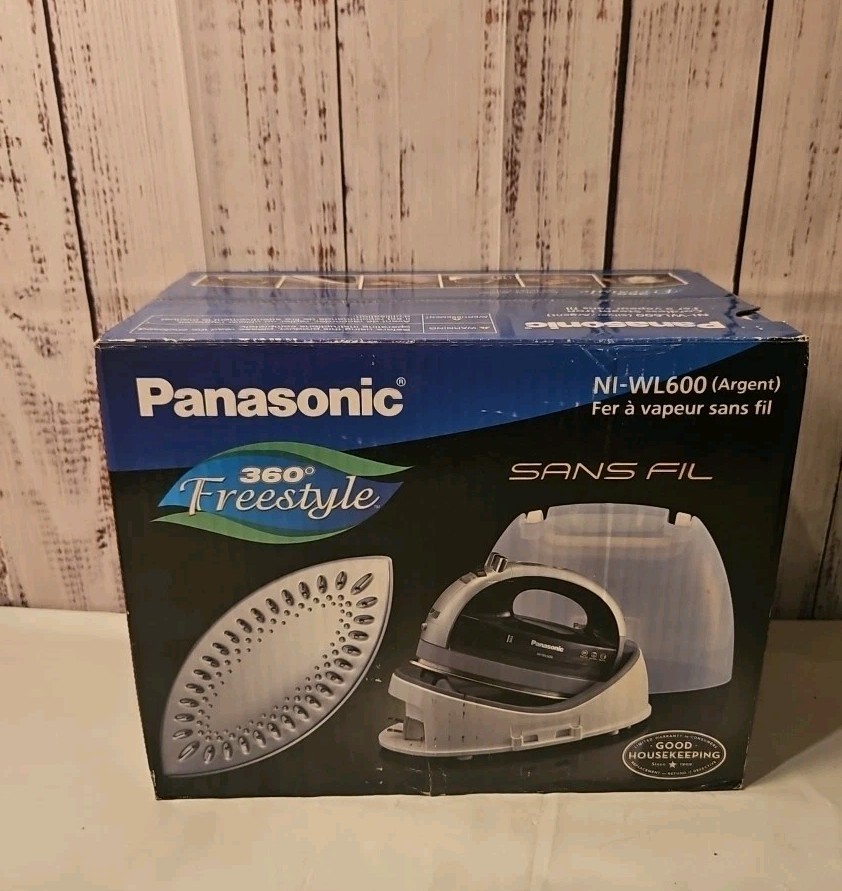 New Panasonic NI-WL600 Cordless Steam/Dry Iron Silver