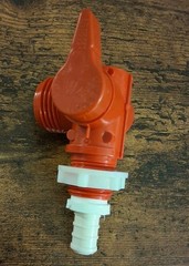 RV Washing Machine Water Supply Valve Red Unbranded Made In USA