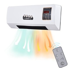 Indoor 2-in-1 Heater And Fan Combo Timing Function Dual Use Wall Mounted Home