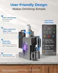 [ Hot and Cold ] Waterdrop WD-A1 Countertop Reverse Osmosis System, 7 Stages