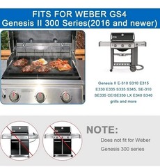 Full-Size Griddle Inserts for Weber Genesis II 300 Series Grill, 6788