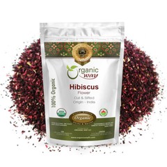 Organic Way Hibiscus Flower Cut & Sifted – Organic, Kosher & USDA Certified