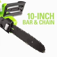 Greenworks 7-Amp 10 inch Bar Corded Electric Pole Saw PSA803 Total Length 9 Feet
