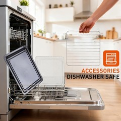 Air Fryer Toaster Oven Combo Oven Countertop Functional Stainless Up to 450°F