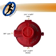 Rego Regulator 1st Stage LV3403TRV9 – 10 PSI – 1/4″ F.NPT x 1/2″ F.NPT
