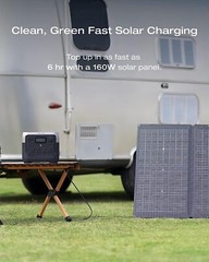EcoFlow Solar Generator RIVER 2 Pro 768Wh+160W Solar Panel Certified Refurbished
