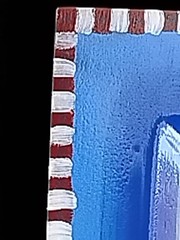 Holiday Platter 14″ Square NIB Block Crystal Snow Days Glass Reverse Handpainted