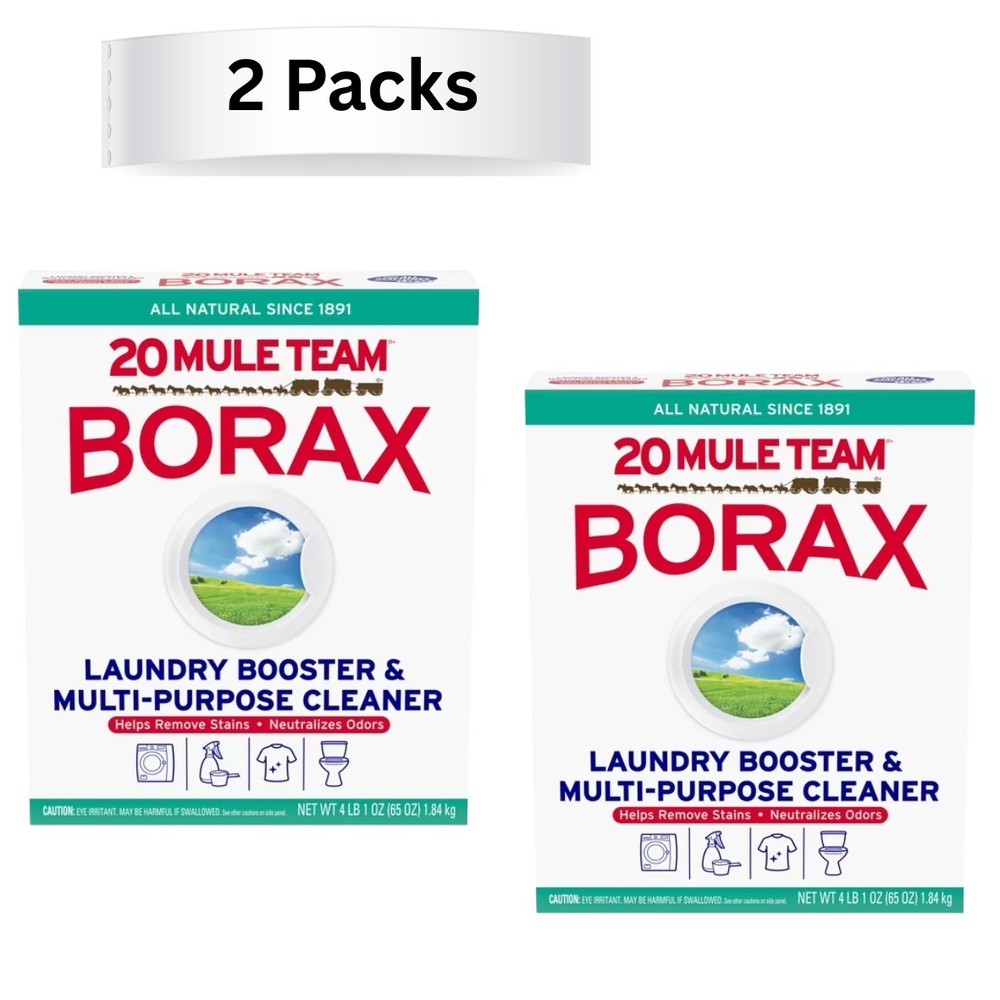 ( 2-Pack ) 20 Mule Team Detergent Booster – 65oz.