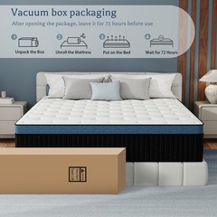 10″12″14″ Memory Foam Spring Hybrid Mattress in A Box Twin Full Queen King Size