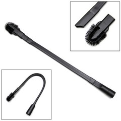 MaximalPower 25″ Long Crevice Tool for Vacuum 1.25″ Hose Detachable Brush Head