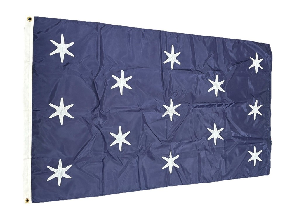 United States US Flag Flying the Colors of Quality Betsy Ross 3′ x 5′ + Box Vtg