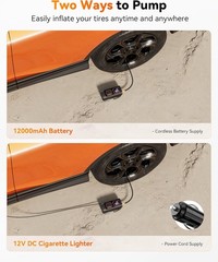 WOLFBOX Tire Inflator Air Compressor 150 PSI Portable Air Pump for Car Tires